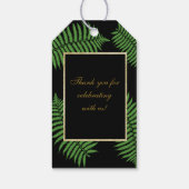 Elegante Klasse Bruidsfeest Bracken Cadeaulabel (Achterkant)