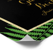 Elegante Klasse Bruidsfeest Bracken Poster (Hoek)
