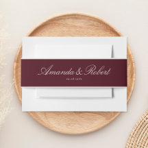 Elegante Klasse Burgundy Bruiloft