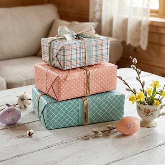 Elegante Klasse Chique Geruite Cadeaupapier Vel Se