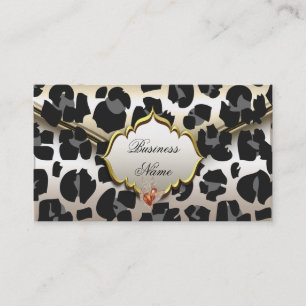 Elegante Klasse Dier Karamel Crème Beige Goud Visitekaartje