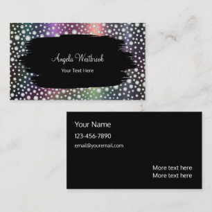 Elegante Klasse Glamour Bling Visitekaartjes