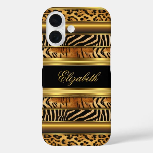 Elegante Klasse Goud Gemengde Dier Samsung Galaxy Case-Mate iPhone Case (Achterkant)