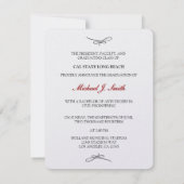 Elegante & Klasse Klasse van 2014 Universiteit Afs Kaart (Achterkant)