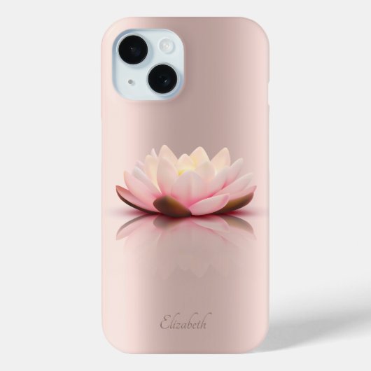 Elegante Klasse Lotus Bloem Roze Goud Case-Mate iPhone Case (Achterkant)