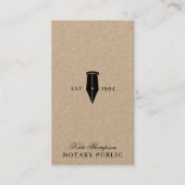 Elegante Klasse Notaris Handtekening Agent QR Code Visitekaartje (Voorkant)