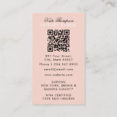 Elegante Klasse Notaris Handtekening Agent QR Code Visitekaartje (Achterkant)