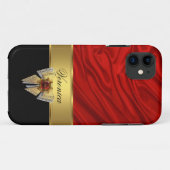 Elegante Klasse Rode Gouden Zwarte Zijde Uitzicht Case-Mate iPhone Case (Achterkant (horizontaal))
