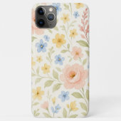 Elegante Klasse Shabby Franse Bloem Kunst Patroon Case-Mate iPhone Case (Achterkant)