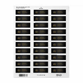 Elegante Klasse van 2011 Zwart/Goud Etiket (Full Sheet)