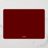 Elegante Klasse van 2024 Afstuderen Foto Afstudere Folie Uitnodiging (Achterkant)