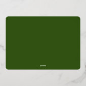 Elegante Klasse van 2024 Afstuderen Foto Afstudere Folie Uitnodiging (Achterkant)