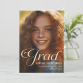 Elegante Klasse van 2024 Foto Afstudeerder Afstude (Staand voorkant)