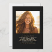 Elegante Klasse van 2024 Foto Afstudeerder Afstude (Achterkant)