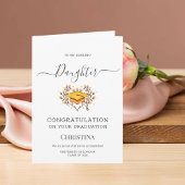 Elegante Klasse van 2024 Graduation Cap Gevouwen K Kaart