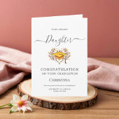 Elegante Klasse van 2024 Graduation Cap Gevouwen K Kaart