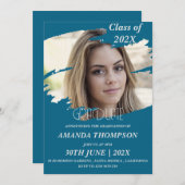 Elegante klasse van 2025 Afstudeerder foto afstude Kaart (Voorkant / Achterkant)
