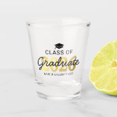 Elegante Klasse van 2025 Afstuderen Gift Shot Glas (Voorkant)