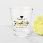 Elegante Klasse van 2025 Afstuderen Gift Shot Glas (Voorkant)