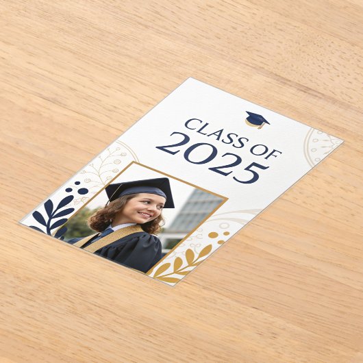 Elegante klasse van 2025 design acryl uitnodigingen (Laagn)