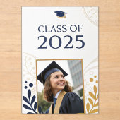 Elegante klasse van 2025 design acryl uitnodigingen (Voorkant)