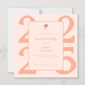 Elegante Klasse van 2025 Minimalistische Graduatio Magnetische Uitnodiging (Voorkant)