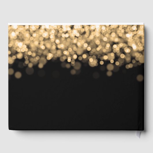 Elegante "klasse van" afstudeerfeest gouden lichte gastenboek (Achterkant)