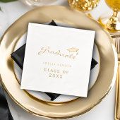 Elegante klasse van Afstuderen Pet Afstuderen Folie Servetten