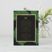 Elegante Klasse Varens Huwelijksmenu Menu (Staand voorkant)