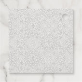 Elegante Klasse Weelderige Waterverf Pauw Bruiloft Bedankjes Labels (Achterkant)