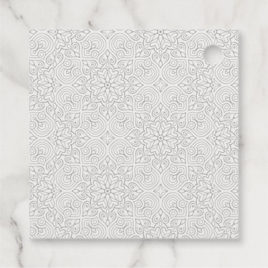 Elegante Klasse Weelderige Waterverf Pauw Bruiloft Bedankjes Labels (Achterkant)