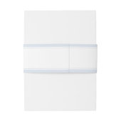 Elegante klassieke blauwe bloemenbruiloft uitnodig uitnodigingen wikkel (Achterkant Voorbeeld)