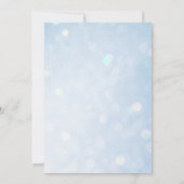 Elegante klassieke blauwe waterverf 50ste verjaard kaart (Achterkant)