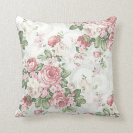 Elegante Klassieke Bloem Ontwerp | Worp Kussen
