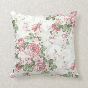 Elegante Klassieke Bloem Ontwerp Worp Kussen