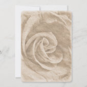 Elegante klassieke bloemen rustieke bruiloft uitno kaart (Achterkant)