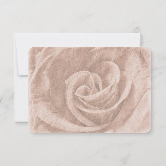 Elegante Klassieke Bloemen Rustieke Huwelijk Save  Save The Date (Achterkant)