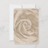 Elegante Klassieke Bloemen Rustieke Huwelijksreact RSVP Kaartje (Achterkant)