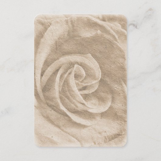 Elegante Klassieke Bloemen Rustieke Trouwdetails 1 Informatiekaartje (Achterkant)