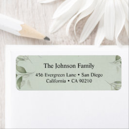 Elegante klassieke bloemenkerst etiket