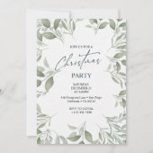 Elegante klassieke bloemenkerst kaart (Voorkant)