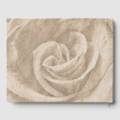 Elegante klassieke bloemenrustieke bruiloft gasten gastenboek (Achterkant)