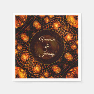 Elegante Klassieke Boho Moderne Goud #901 Trouwen Servet