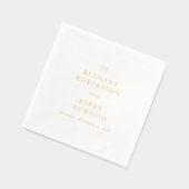 Elegante Klassieke Bruiloft Folie Servetten (Links)