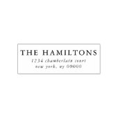 Elegante klassieke bruiloft retour adres  zelfinktende stempel (Design)