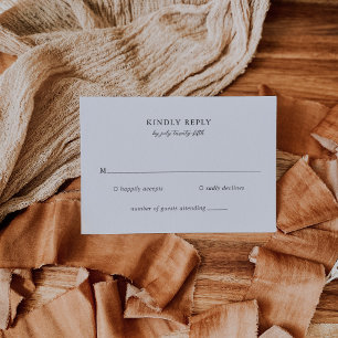 Elegante Klassieke Bruiloft RSVP Kaartje