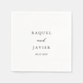 Elegante Klassieke Bruiloft Servet (Voorkant)