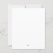 Elegante klassieke budget bruiloft Save the Date (Achterkant)