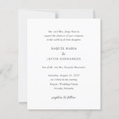 Elegante klassieke budget bruiloft uitnodiging (Voorkant)
