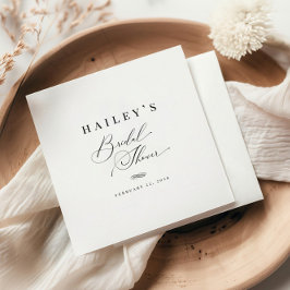 Elegante Klassieke Calligrafie Bruidsfeest Servet